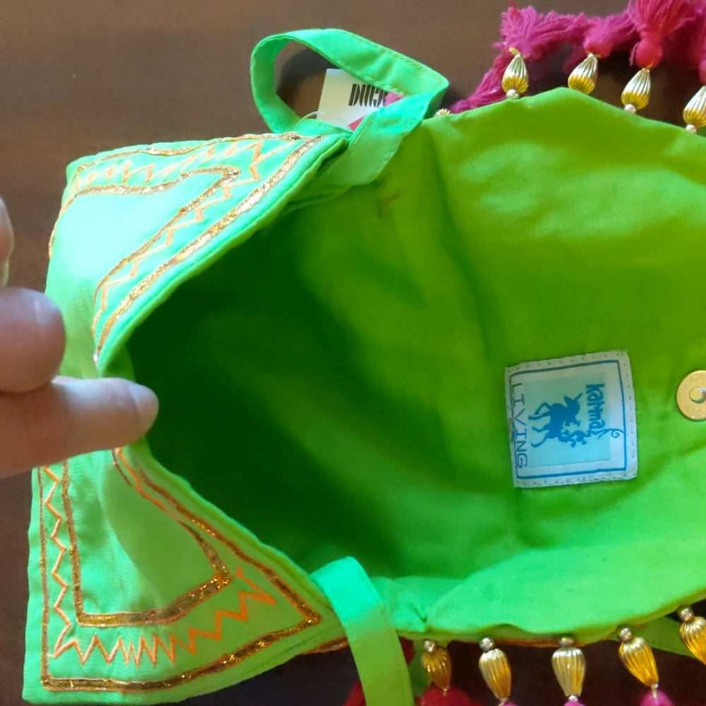 Day of the Dead purse (green, pink)  NWT - Picture 6 of 11